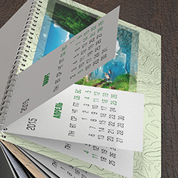 Настольный календарь для компании «Геопроект»