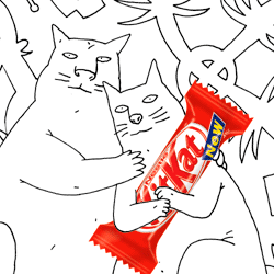 Авторские иллюстрации по батончику KitKat