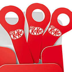 Промо-макеты для оптовиков по совместной акции KitKat и бутилированной воды