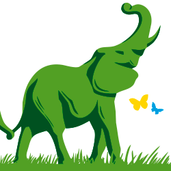 Иллюстрация «Слоны» на сувенирную кружку для компании «Мегафон-Поволжье»